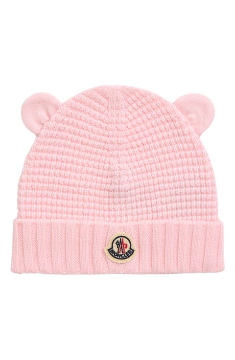 Kids' Teddy Bear Logo Patch Virgin Wool Beanie