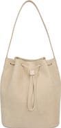 Vince Sarai Croc Embossed Leather Bucket Bag