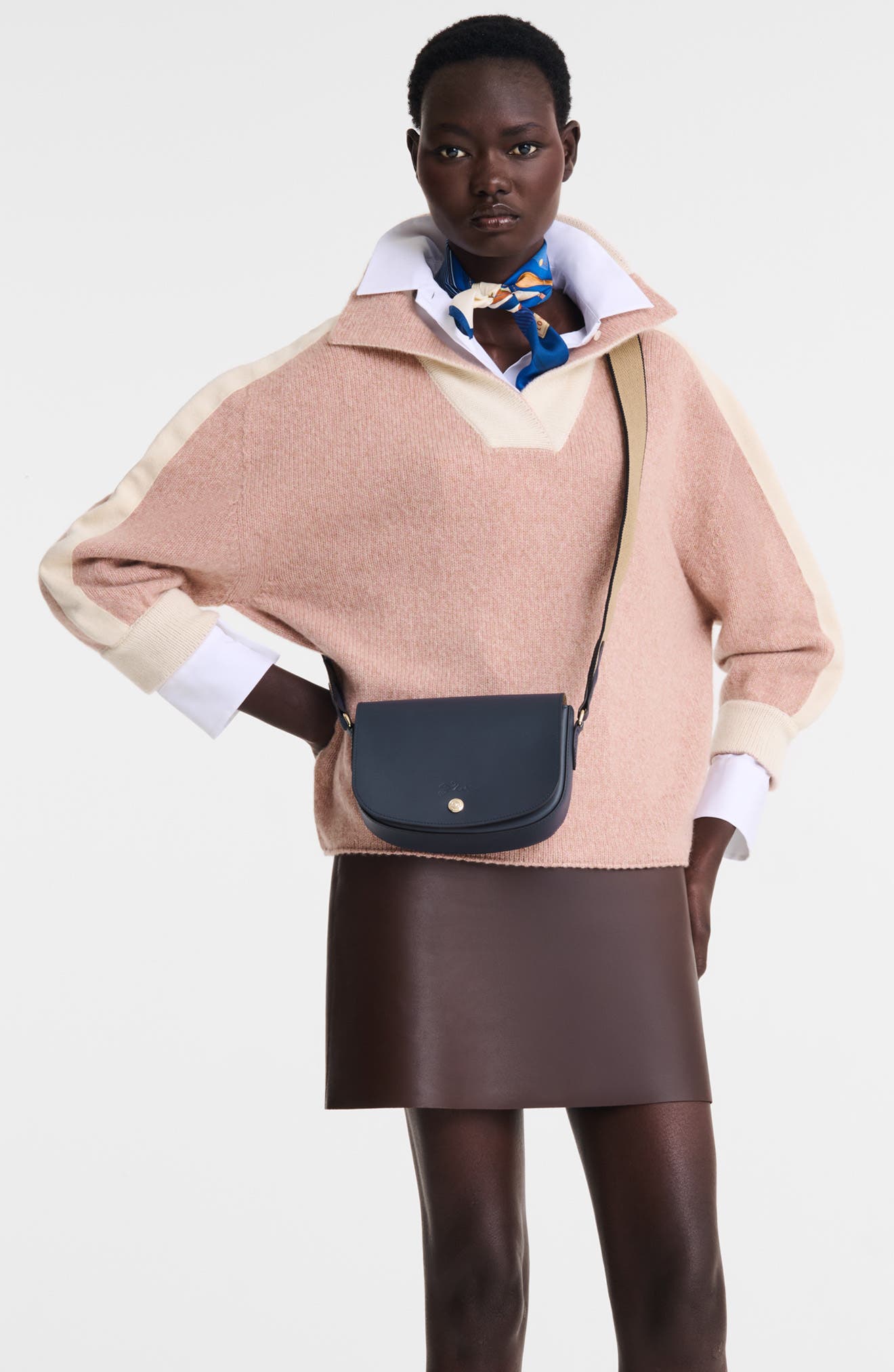 Longchamp Small Épure Leather Crossbody Bag, Alternate, color, 