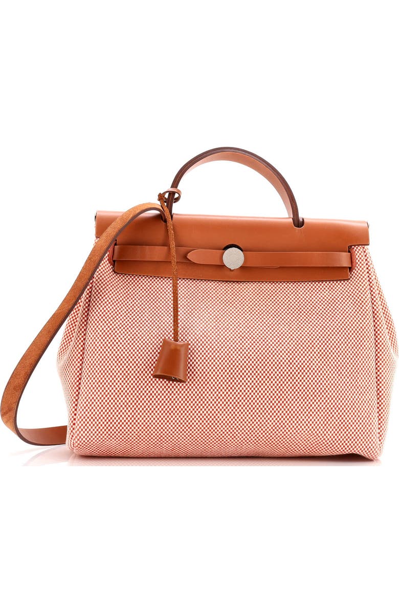 Pre-Owned Hermes Herbag Zip Criss Viking Toile and Leather 31, Main, color,