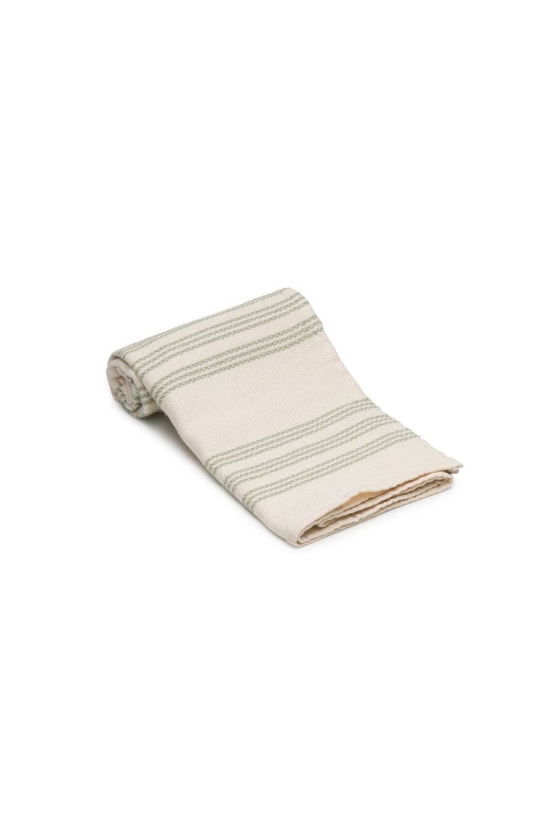 Allora Turkish Cotton Hand & Kitchen Towel Bundle, Alternate, color, Sage Green