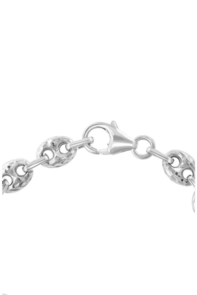 Sterling Silver Hammered Mariner Chain Bracelet, Alternate, color, SILVER METALLIC