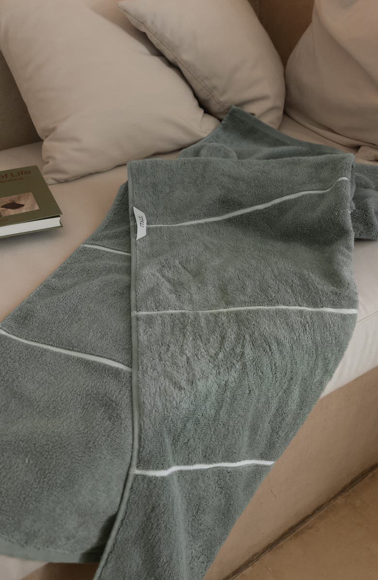 Italic Deia Bath Towel Set, Alternate, color, Sage & Ecru