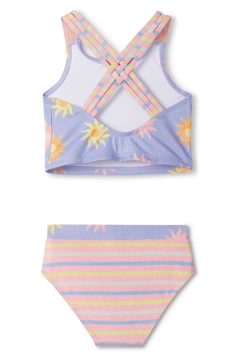 Kids' Faded Suns Two-Piece Swimsuit, Alternate, color, BLUE