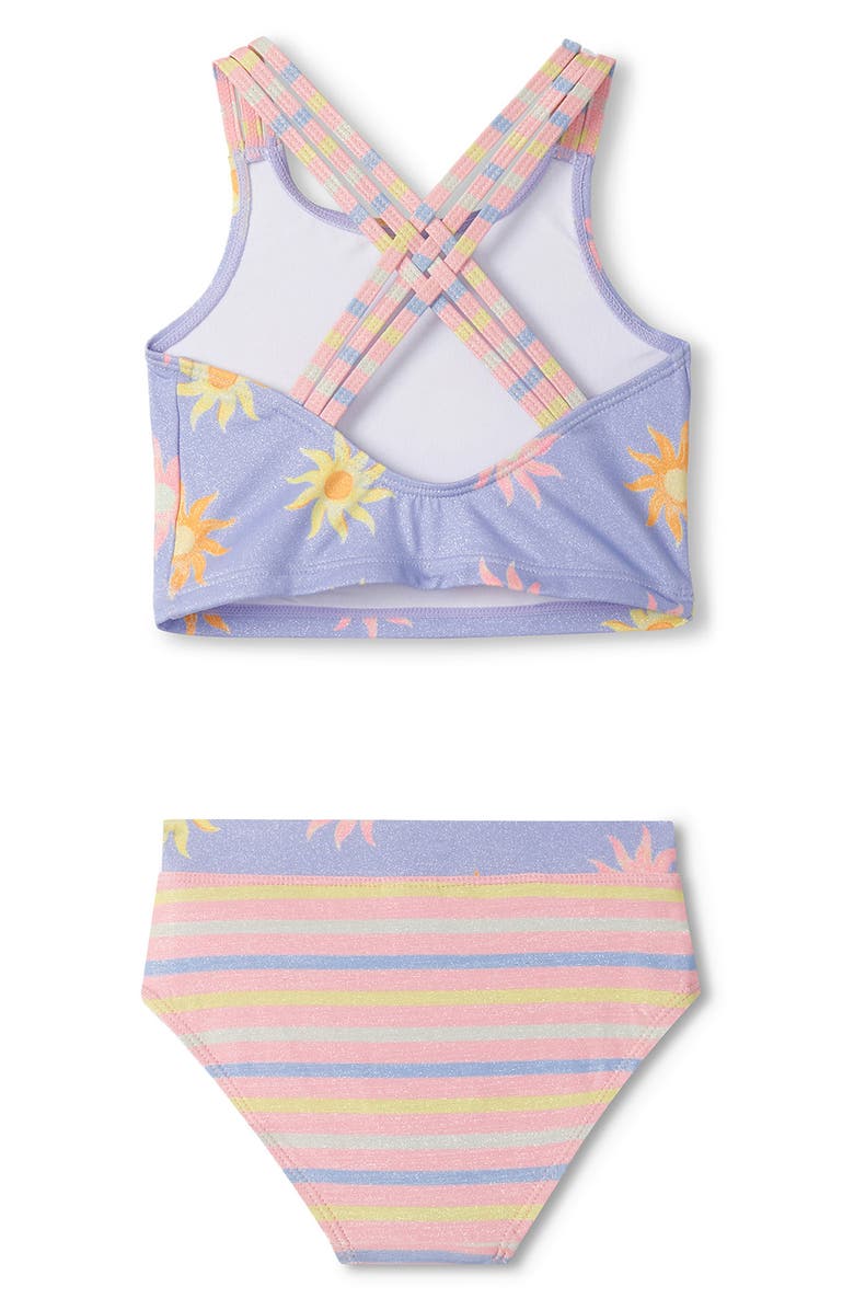 Hatley Kids' Faded Suns Two-Piece Swimsuit, Alternate, color, Blue