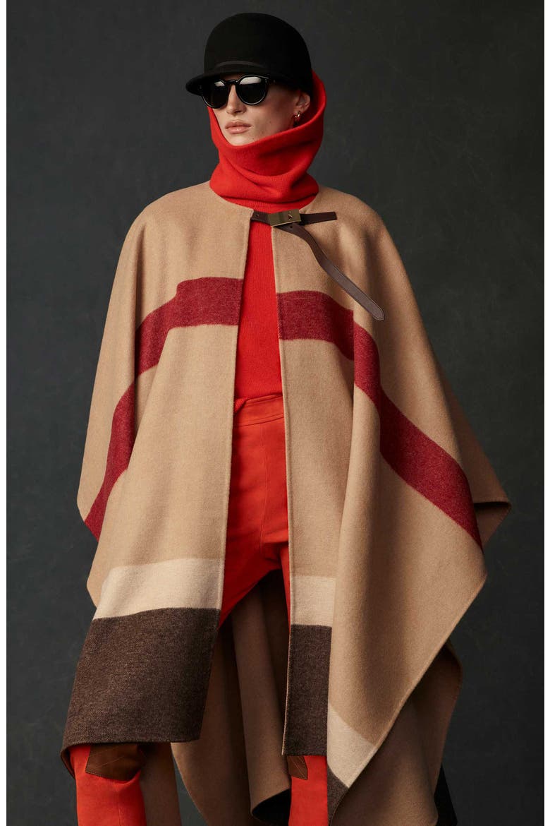 Turtleneck Cashmere Sweater, Alternate, color, ORANGE