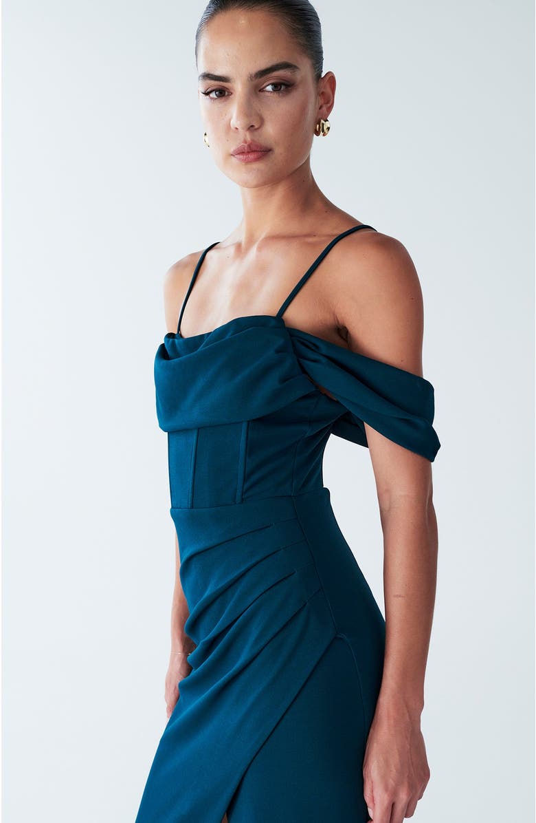 BWLDR Amaliah Dress, Alternate, color, Emerald