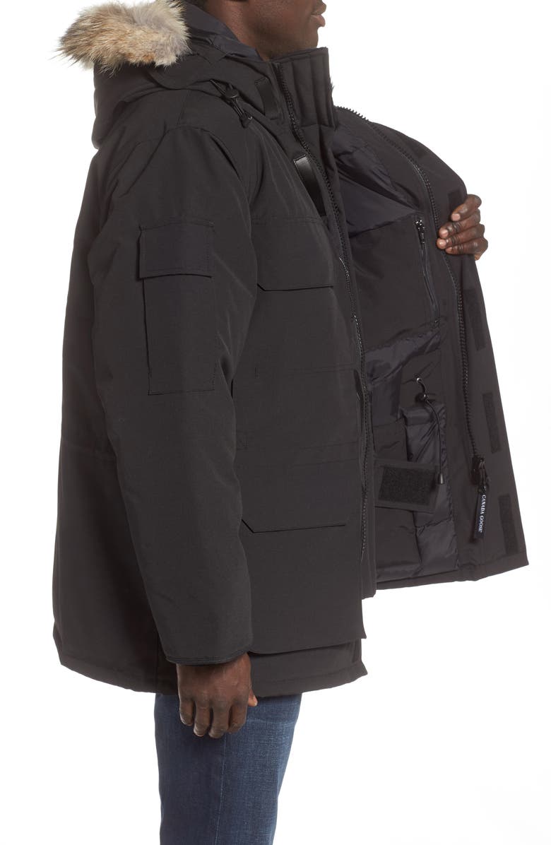 Canada Goose Expedition Extreme Weather Fusion Fit 625 Fill Power Down Parka with Genuine Coyote Fur Trim, Alternate, color,