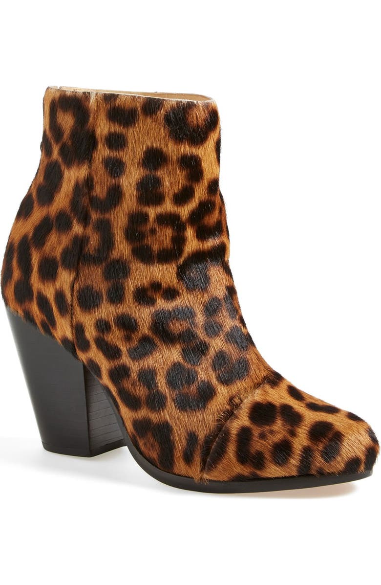 rag & bone 'Newbury' Genuine Calf Hair Bootie, Main, color,