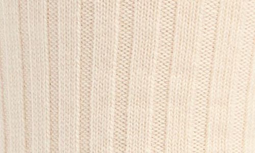 Nordstrom Ribbed Cotton Blend Socks In White