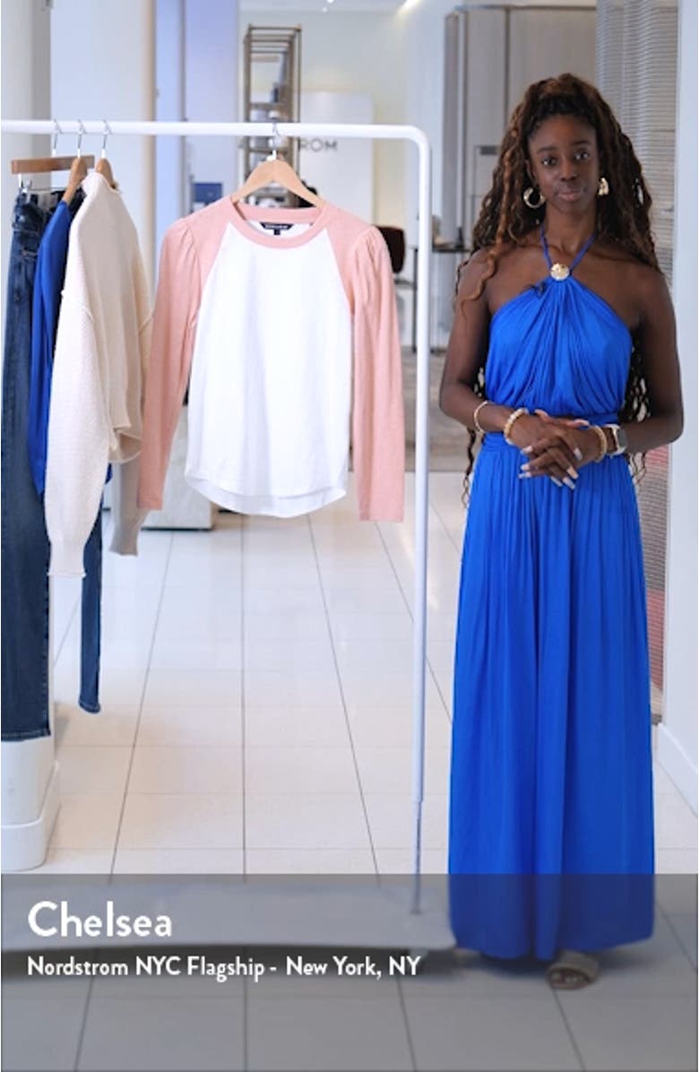 Mason Colorblock Long Sleeve Cotton Baseball T-Shirt, sales video thumbnail