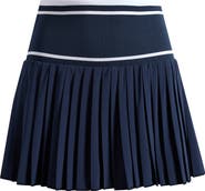 Zella Mixed Media Pleated Sport Skort