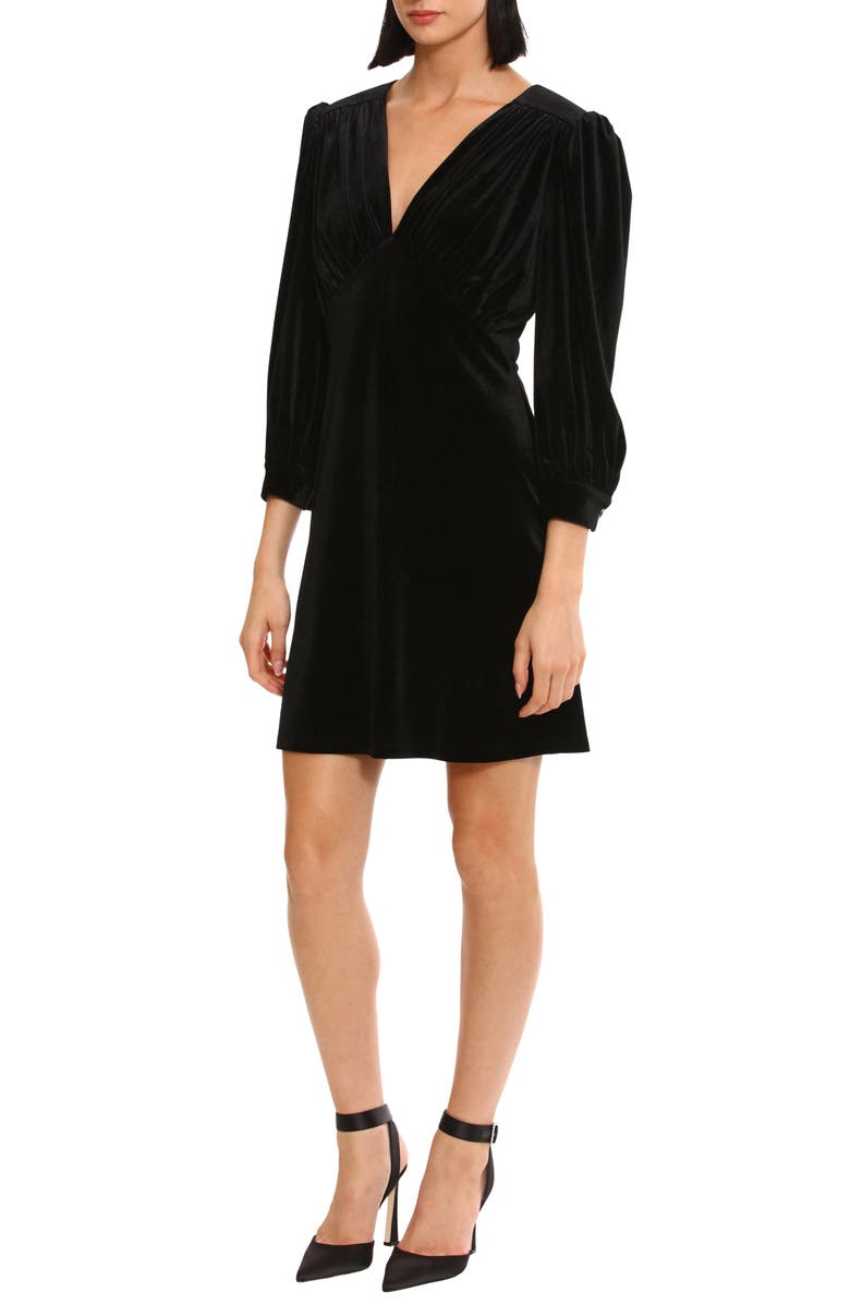 DONNA MORGAN FOR MAGGY Stretch Velvet Cocktail Dress, Alternate, color, 