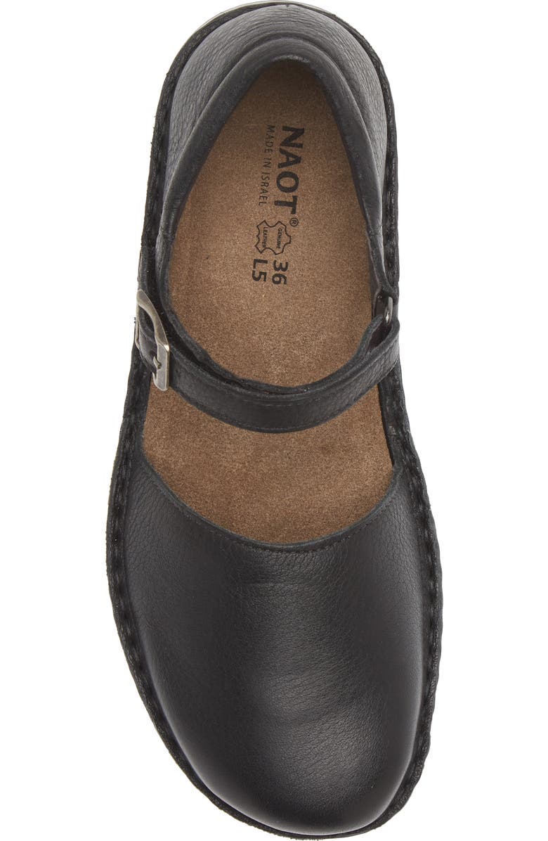 Naot Catania Mary Jane Flat, Alternate, color, Soft Black Leather
