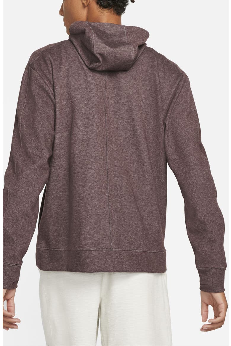 Restore Dri-FIT Full Zip Fleece Hoodie, Alternate, color, BROWN BASALT/ HEATHER/ BLACK