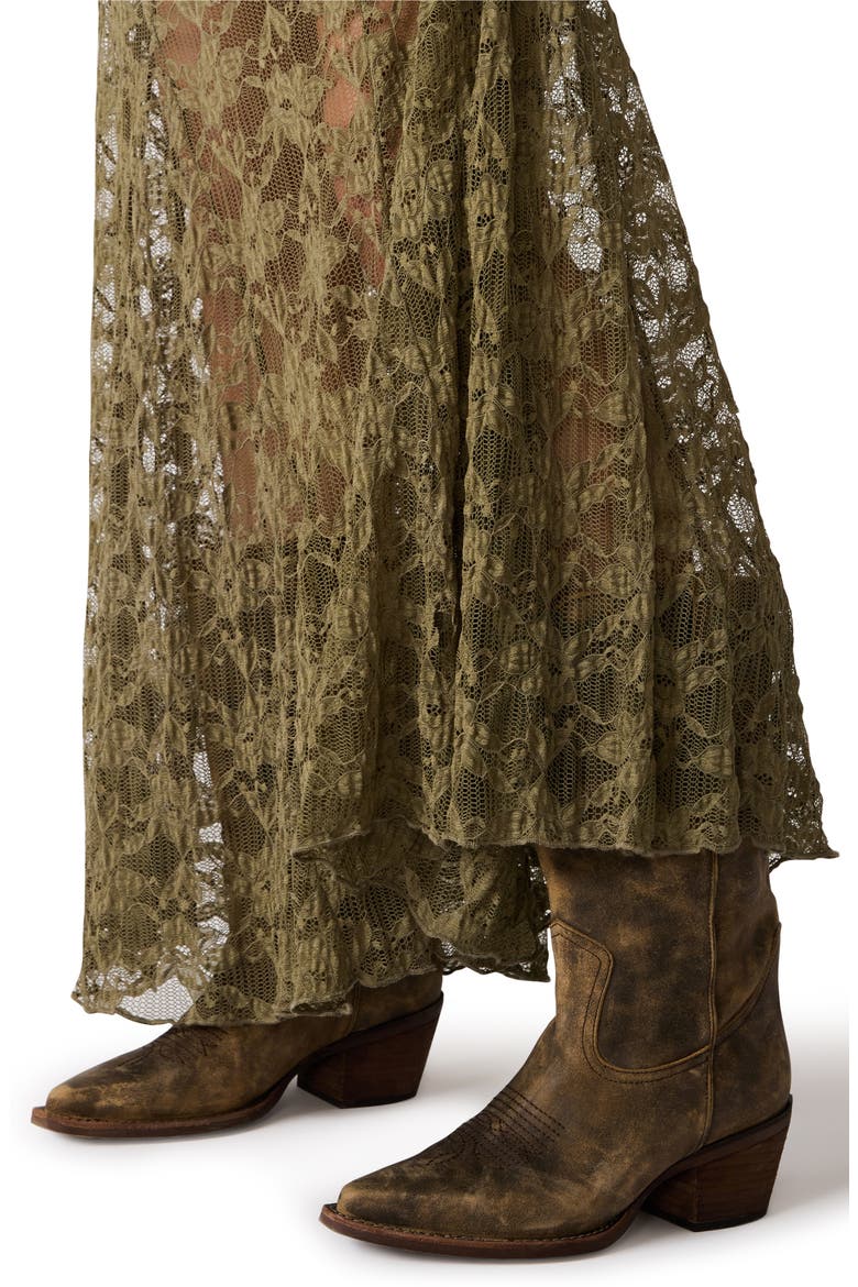 Mirabel Embroidered Lace Skirt, Alternate, color, MOUNTAIN GREEN