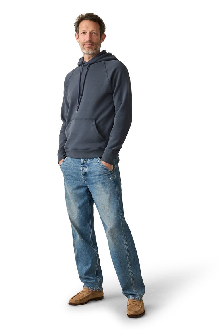 High Standard Organic Pima Cotton Blend Hoodie, Alternate, color, BLUE NIGHTS