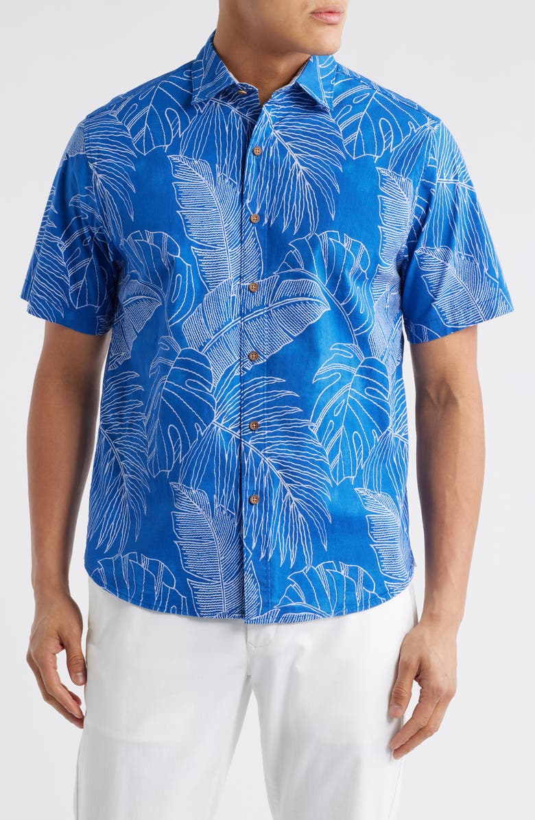 Tommy Bahama Sport Vine Line Short Sleeve Button-Up Shirt, Main, color, 