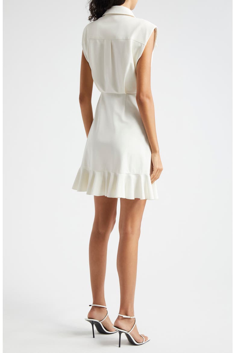 Zenni Ruffle Sleeveless Wrap Dress, Alternate, color, IVORY
