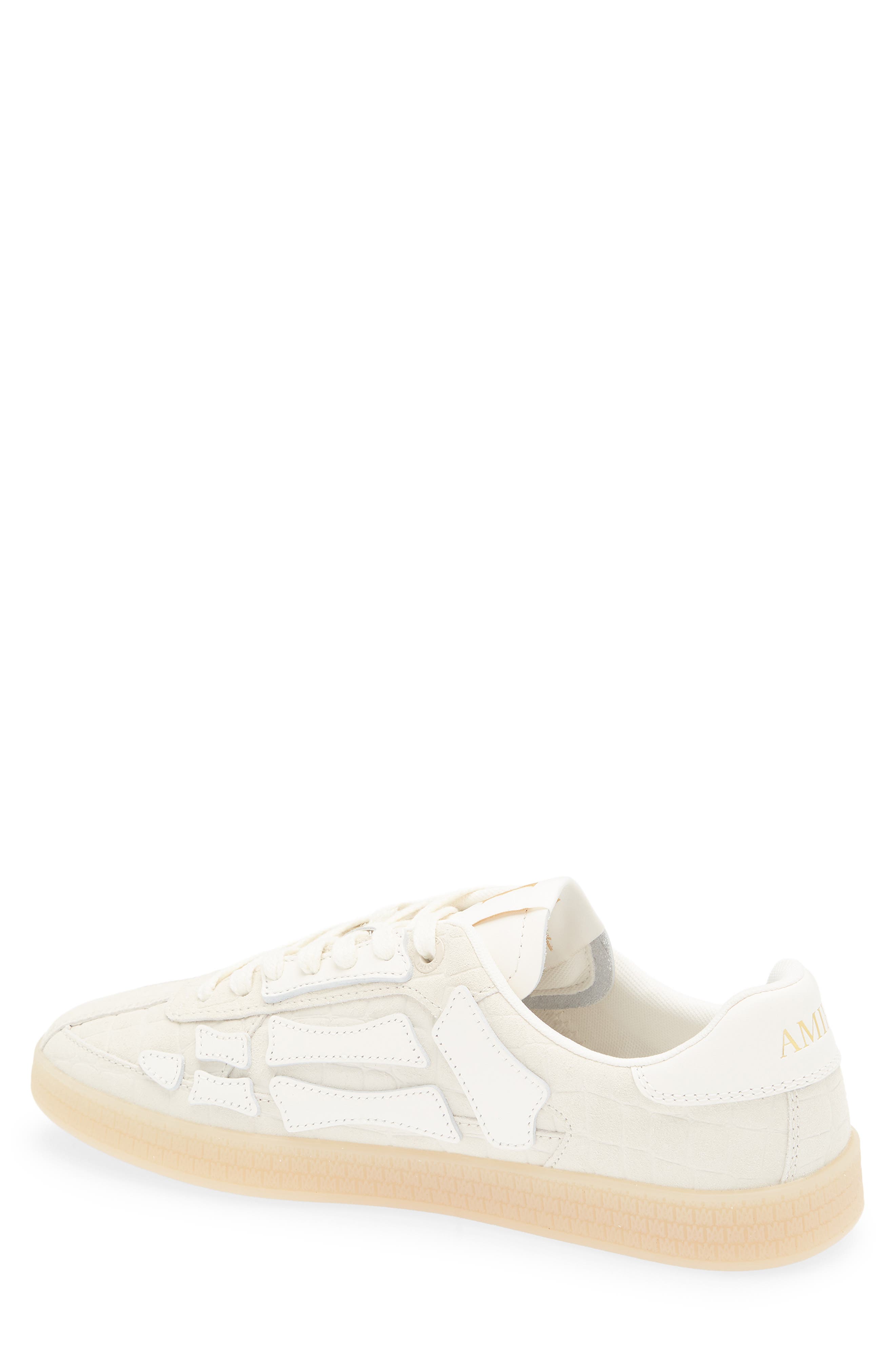 AMIRI Pacific Bones Sneaker, Alternate, color, Alabaster