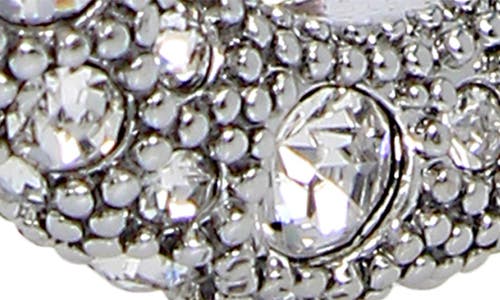 Allsaints Pavé Oval Hoop Earrings In Metallic
