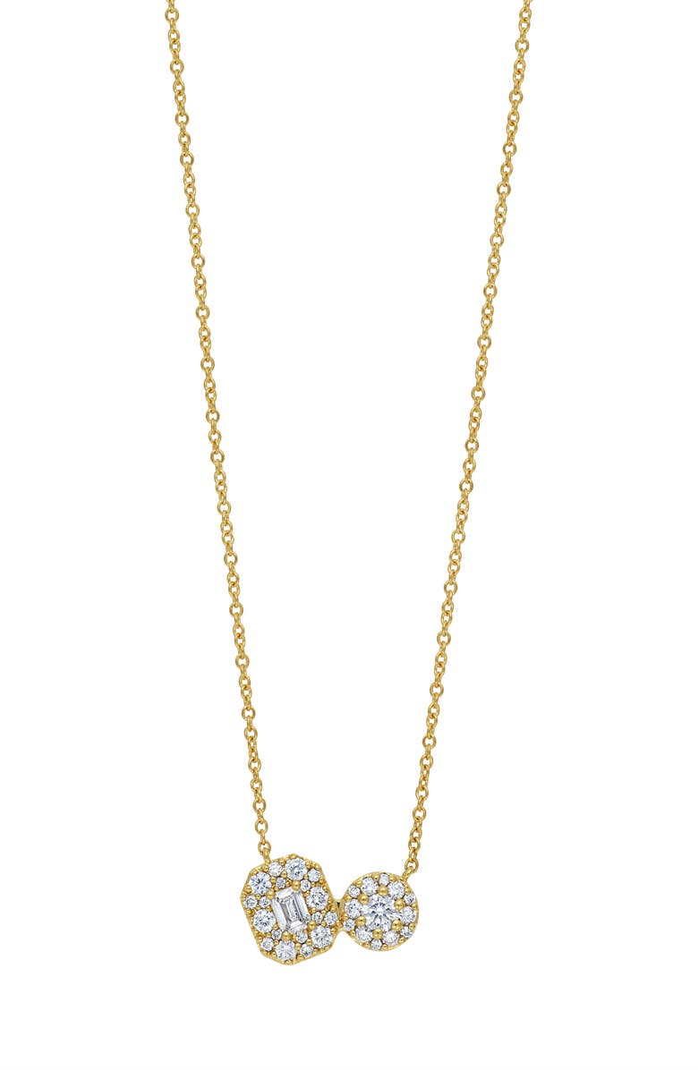 Bony Levy Maya Diamond Asymmetric Pendant Necklace, Main, color, 18K Yellow Gold