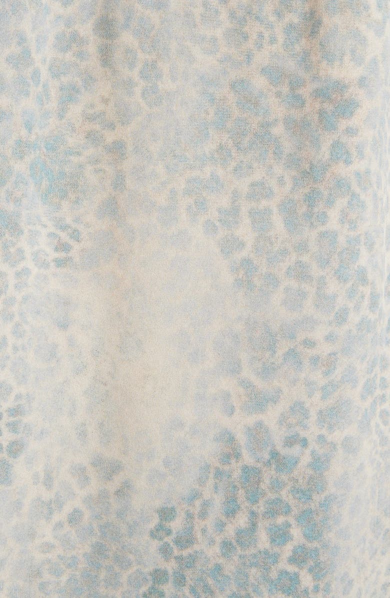 Balenciaga Bleached Leopard Print Cocoon Shirt, Alternate, color, 