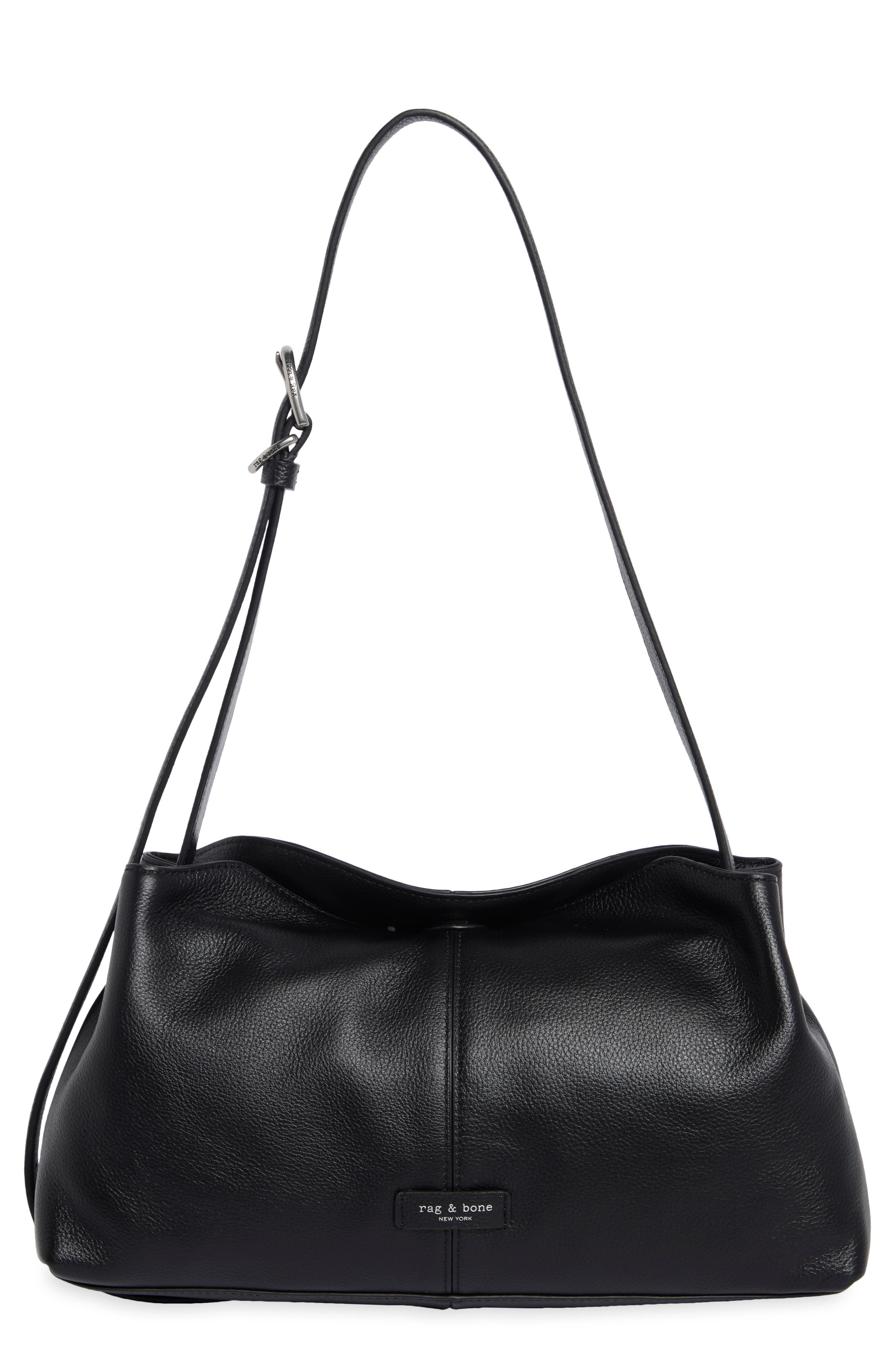 Taylor Leather Shoulder Bag, Main, color, BLA