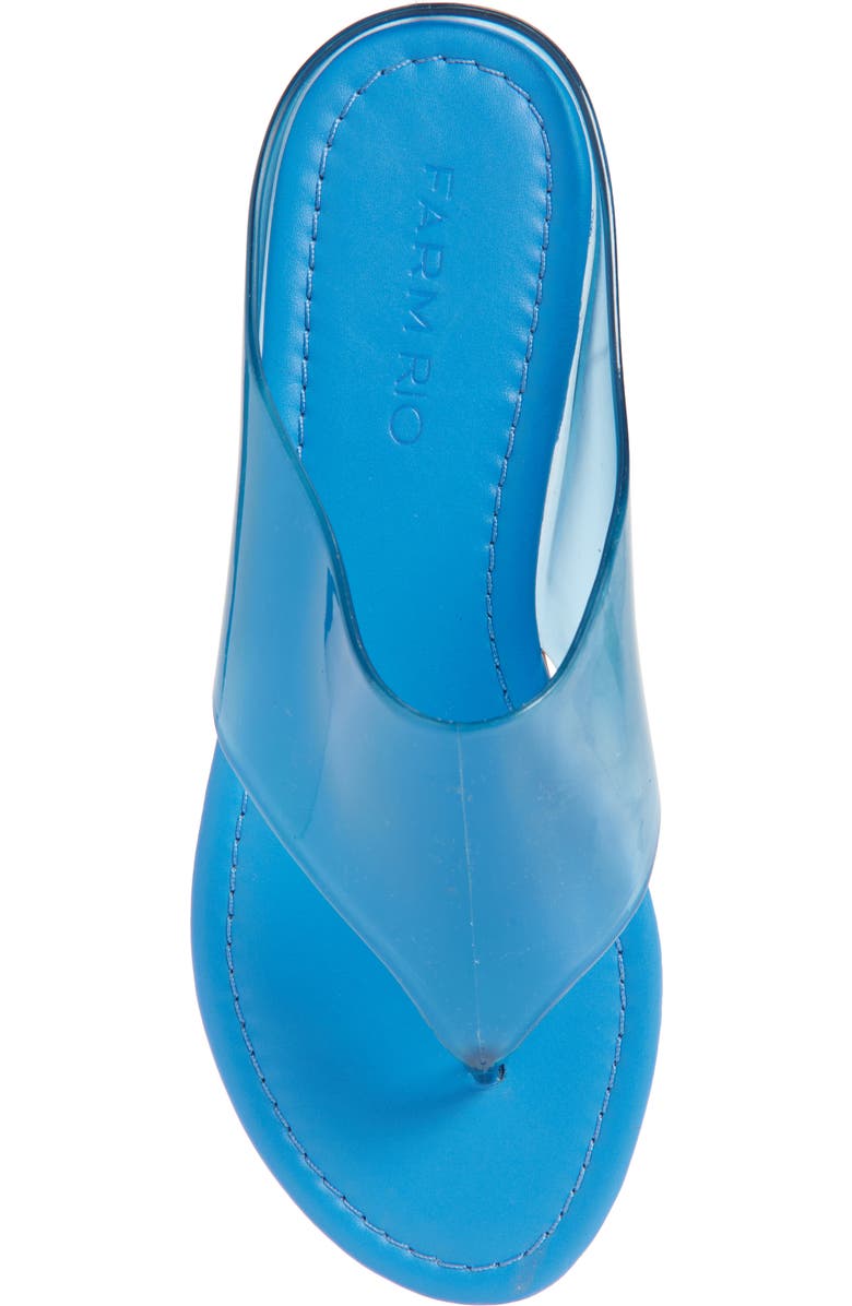 FARM Rio Jelly Flat Flip Flop, Alternate, color, Blue Bird