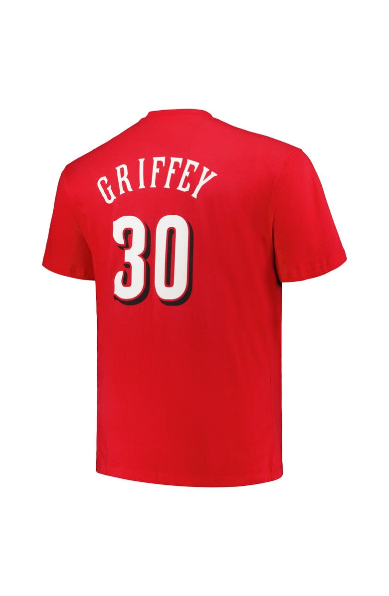 PROFILE Men's Profile Ken Griffey Red Cincinnati Reds Big & Tall Cooperstown Collection Player Name & Number T-Shirt, Alternate, color, Red