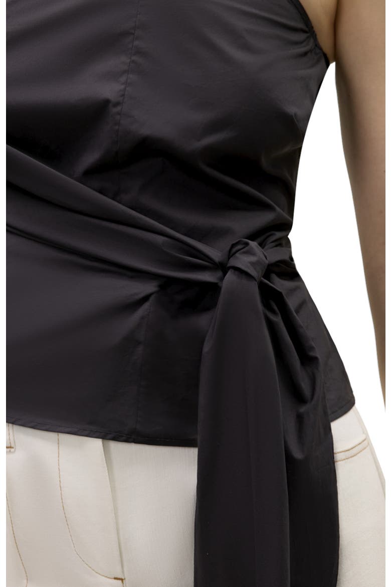 Isla Poplin Top, Alternate, color, Black
