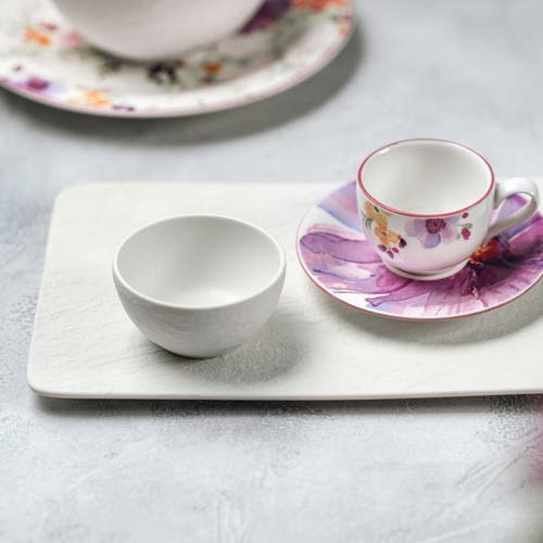Villeroy & Boch Manufacture Rock Blanc Rectangular Multifunctional Plate In White