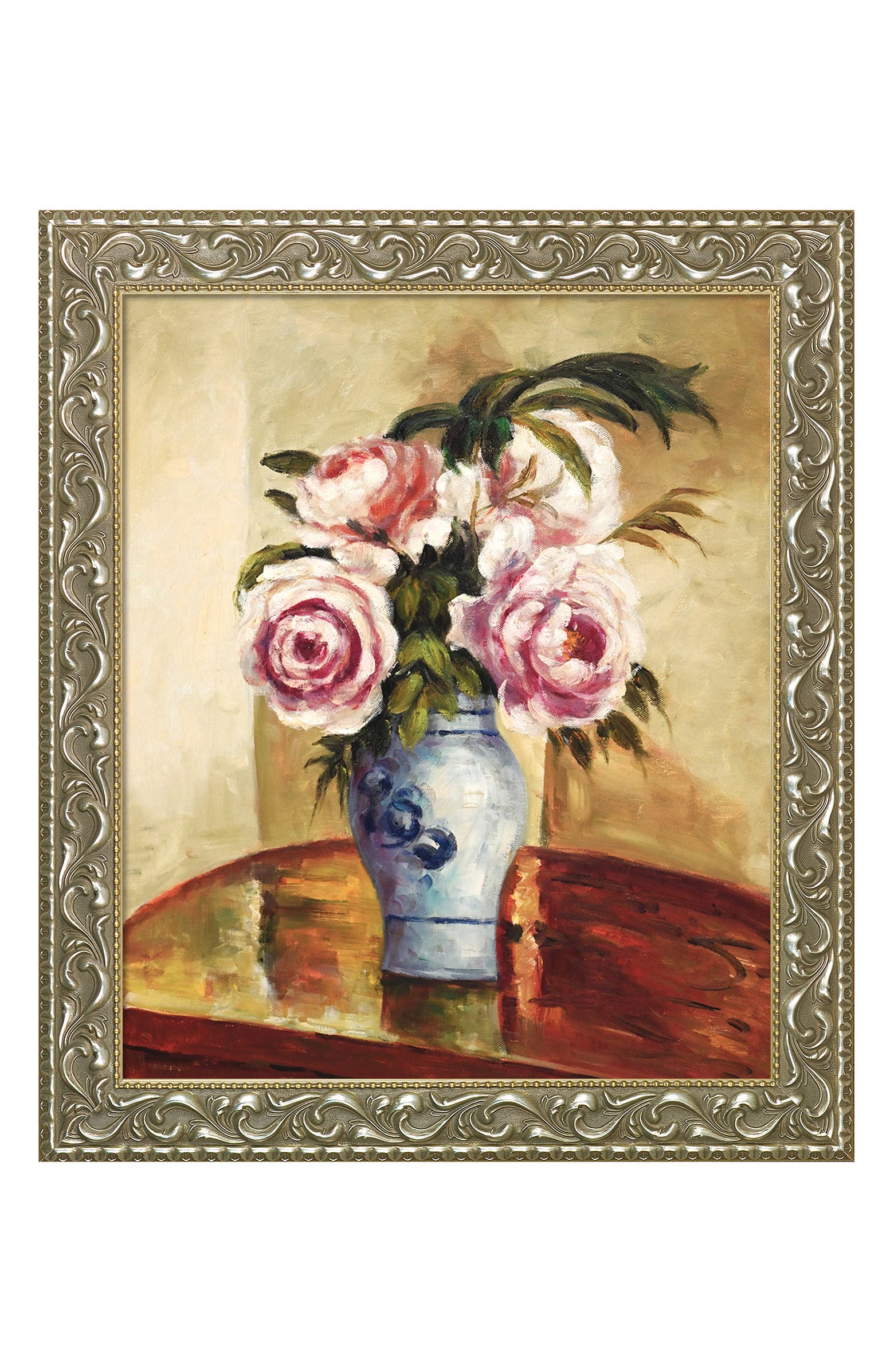 OVERSTOCK ART Bouquet of Pink Peonies by Camille Pissarro in Rococo ...