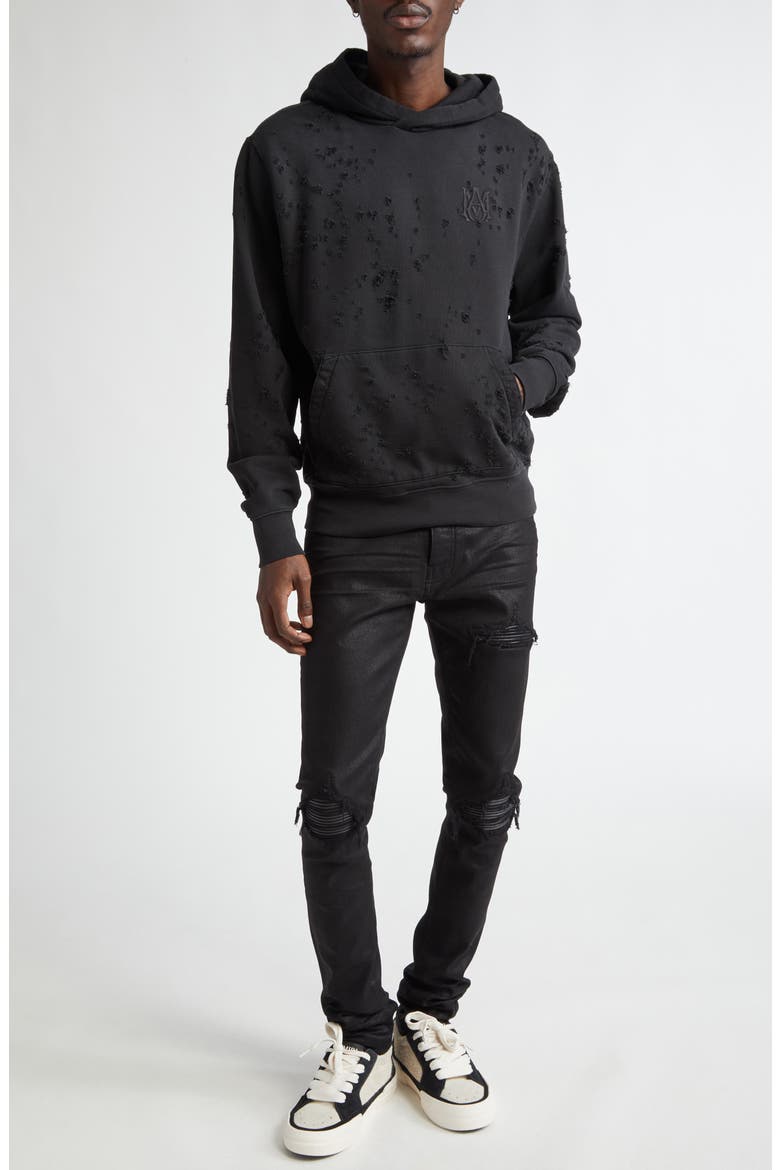 Shotgun Embroidered Hoodie, Alternate, color, BLACK