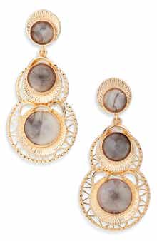 Tasha Faux Stone Drop Earrings