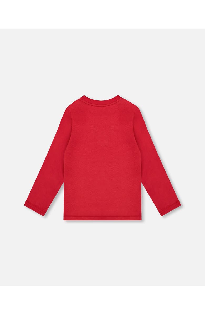 Deux par Deux Jersey T-Shirt with Moose, Alternate, color, Cherry Red