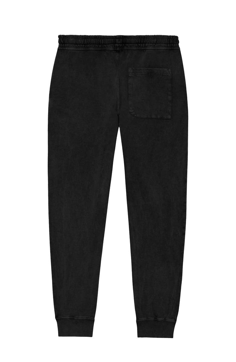 Dalix Mens Ghost Midweight Washed Jogger Pant, Alternate, color, Black