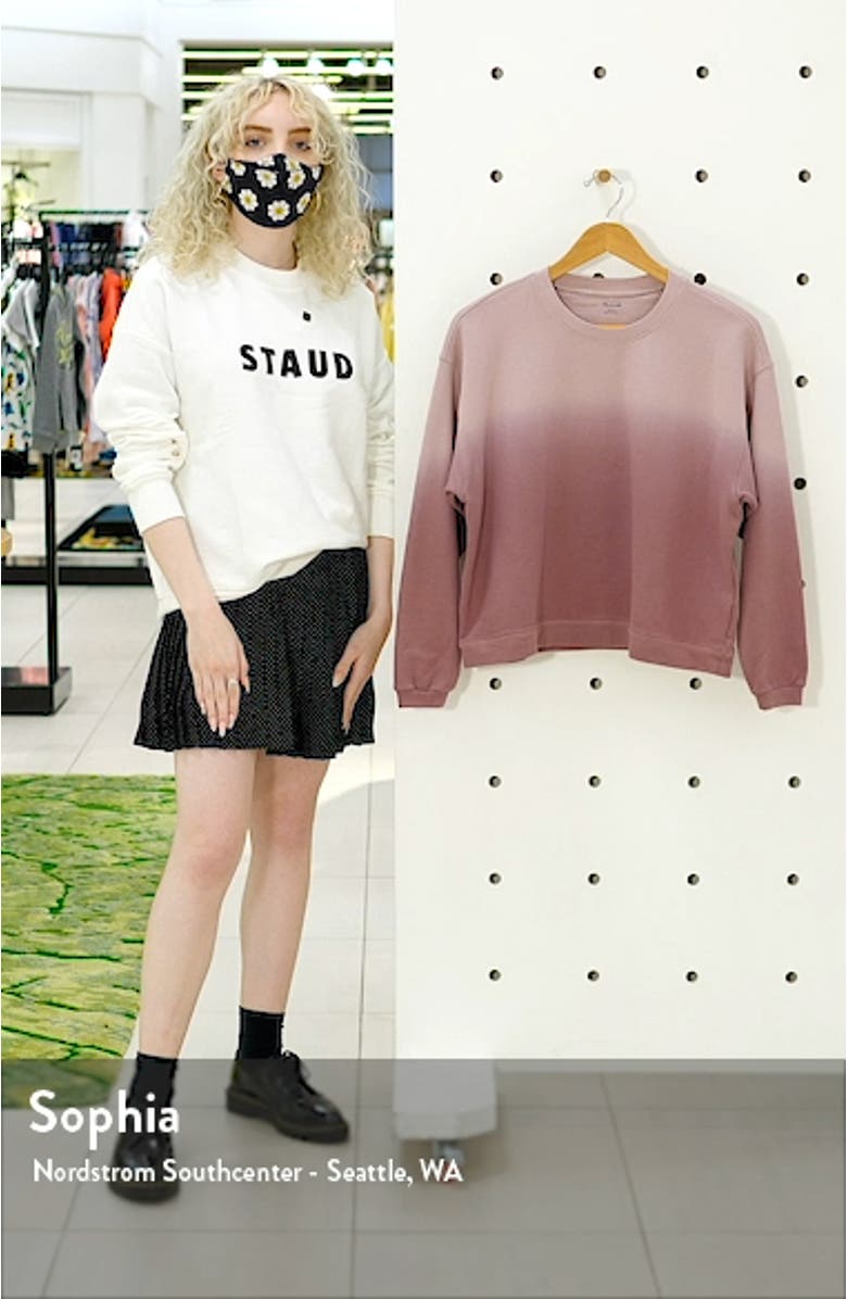 Dip Dye (Re)sourced Cotton Swing Sweatshirt, sales video thumbnail