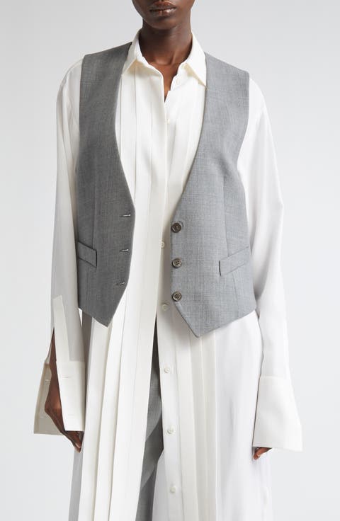 Stretch Virgin Wool Vest