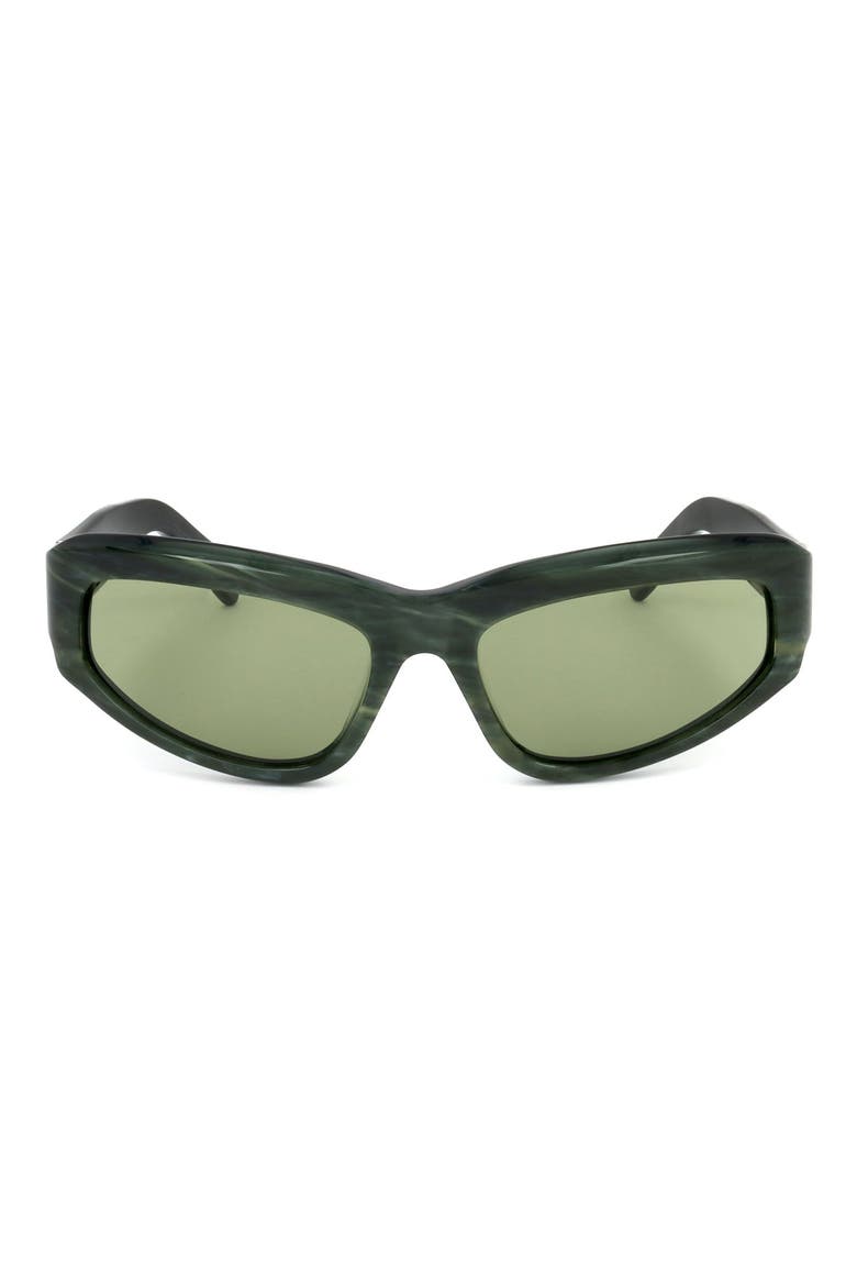 61mm Wrap Sunglasses, Main, color, GREY