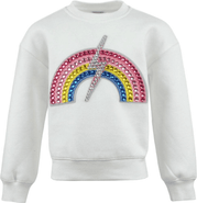 Lola + The Boys Gems Rainbow Flash Sweatshirt