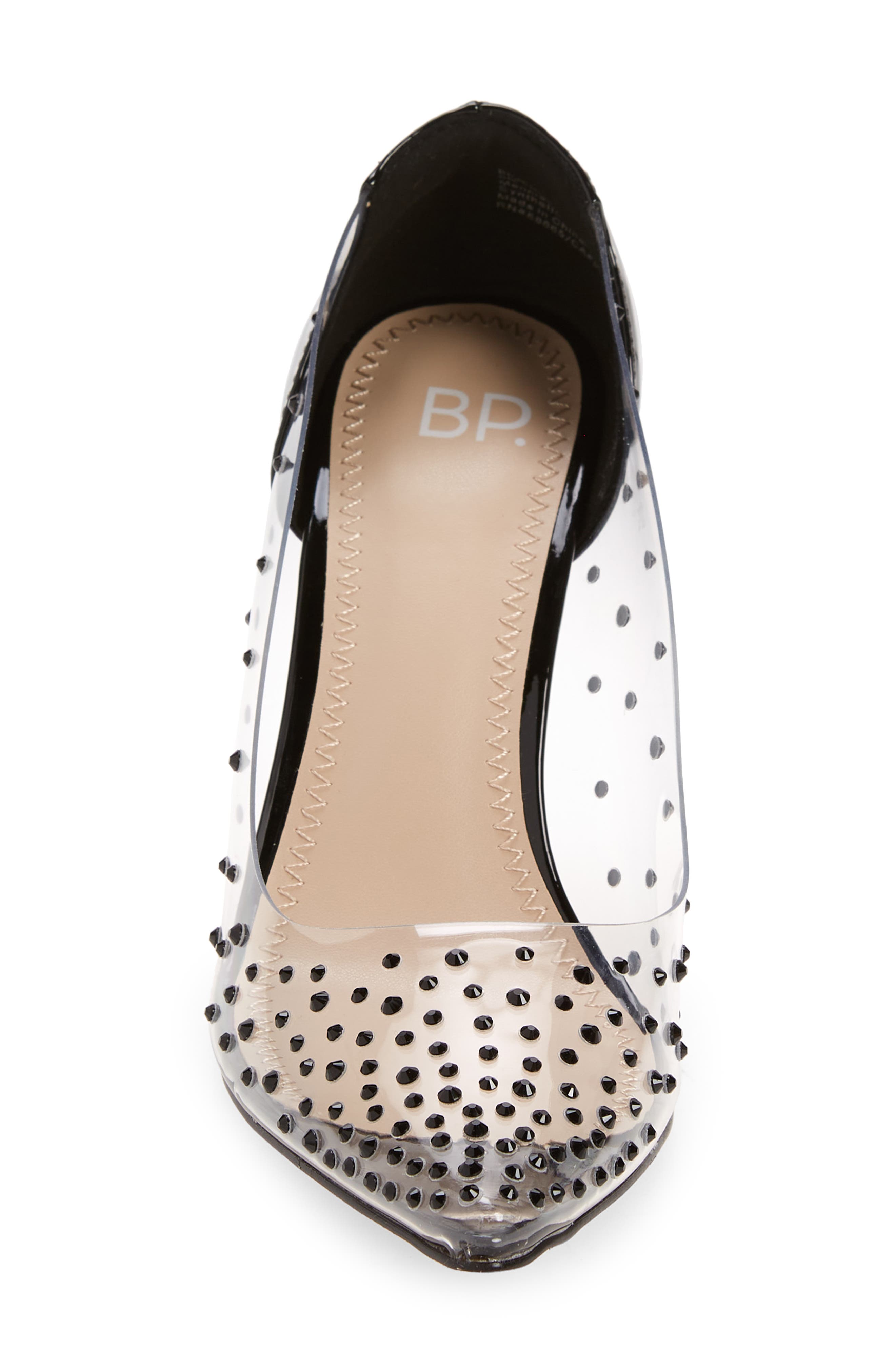 BP. Jennie Clear Stud Pointed Toe Pump, Alternate, color, 