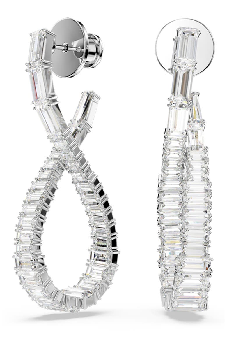 Hyperbola Drop Earrings, Main, color, SILVER