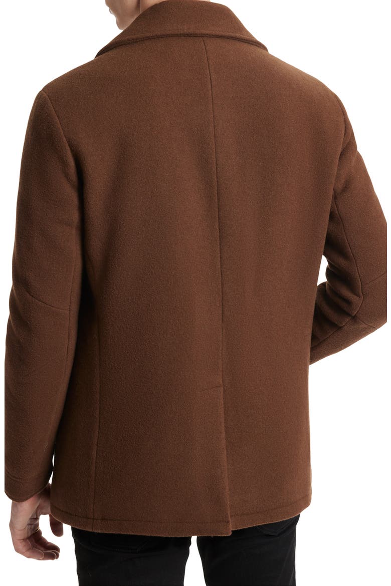 Carlos Wool Blend Peacoat, Alternate, color, EARTH BROWN