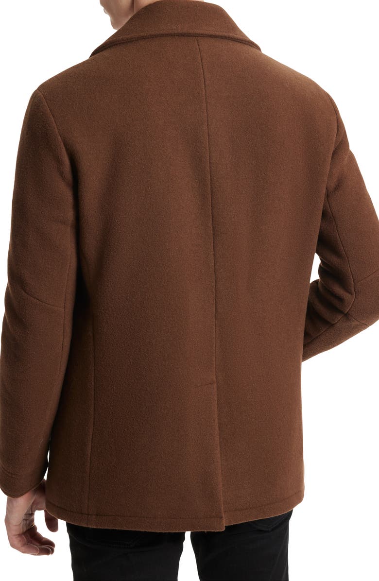 John Varvatos Carlos Wool Blend Peacoat, Alternate, color,