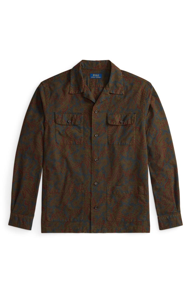 Polo Ralph Lauren Paisley Print Cotton Oxford Button-Up Shirt, Alternate, color, Chesterton Paisley