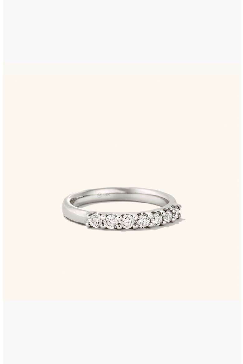 Bold Diamond Half Eternity Ring, Alternate, color, White Gold