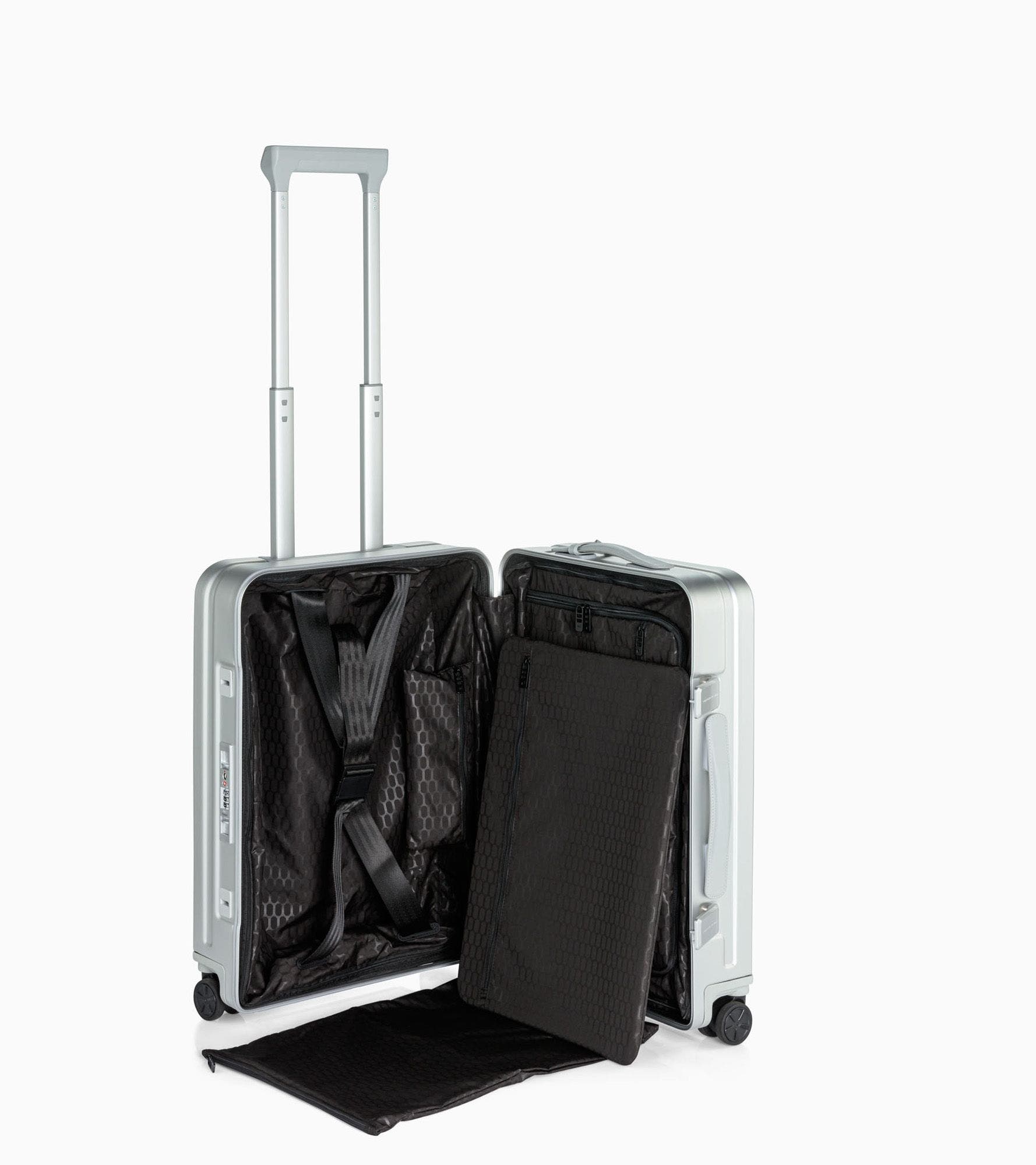 Porsche Design Roadster 21" Carry-on Aluminum Spinner, Alternate, color, Silver