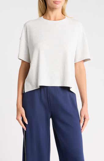 YOGALICIOUS Heavenly Ribbed Deluxe Boxy Crop T-Shirt