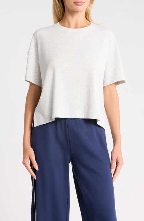 YOGALICIOUS Heavenly Ribbed Deluxe Boxy Crop T-Shirt